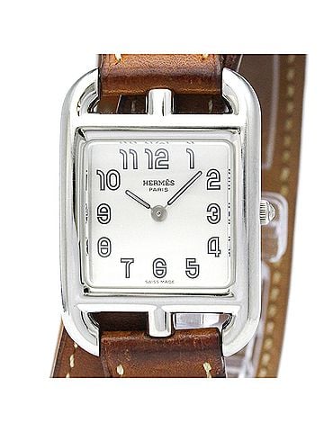 Hermès HERMES Capecod Double Tour Quartz Ladies Watch CC1.210 Polished (view 1)