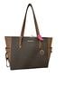 Michael Kors Print Brown Leather Tote One size - photo 1