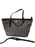 Tory Burch Checkered-gingham Black White Leather Tote One size - photo 1