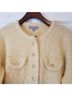 J.Crew Solid Tan Cardigan Size M - photo 4