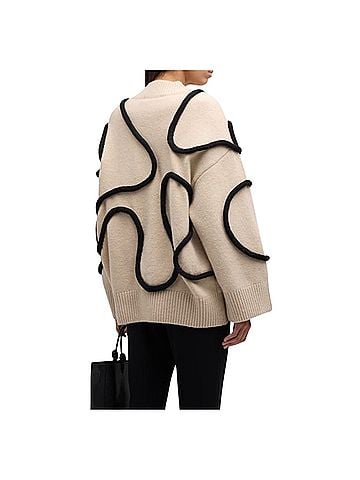 Simon Miller Leith Squiggle Knit Pullover Sweater (view 2)