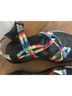 Chaco Multi Color Black Sandals Size 7 - photo 4