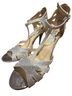 Betsey Johnson Silver Heels Size 8 1/2 - photo 1
