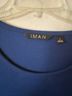 IMAN Leopard Print Blue Long Sleeve Top Size L - photo 3