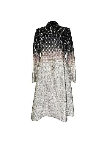 Missoni Missoni Gradient Patterned Flared Coat in Multicolor Rayon (view 1)