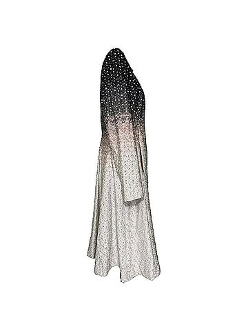 Missoni Missoni Gradient Patterned Flared Coat in Multicolor Rayon (view 2)