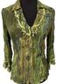 Jaipur Floral Green Blouse Size S - photo 1
