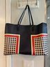 Tory Burch 100% Leather Graphic Blue Red Tote One size - photo 3