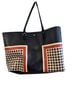 Tory Burch 100% Leather Graphic Blue Red Tote One size - photo 1