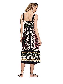 FARM Rio Coconut Tree Flow Scarf Casual Dress (view 2)