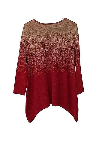 Anne Klein Metallic Sharkbite Sweater Casual Sweaters (view 2)