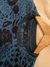 Ann Taylor Floral Blue Black Pullover Sweater Size L - photo 3