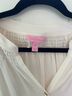 Lilly Pulitzer 100% Silk White Long Sleeve Blouse Size M - photo 3