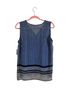 Liz Claiborne 100% Polyester Floral Blue Multi Color Sleeveless Blouse Size L (petite) - photo 2