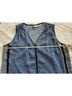 Liz Claiborne 100% Polyester Floral Blue Multi Color Sleeveless Blouse Size L (petite) - photo 9