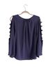 Jennifer Lopez Purple Long Sleeve Blouse Size XL - photo 2