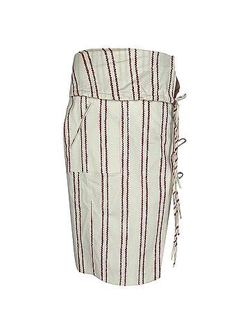 Altuzarra Altuzarra Obi Midi Skirt in White Cotton (view 1)