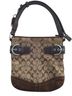 Coach Print Brown Leather Shoulder Bag One size - photo 1