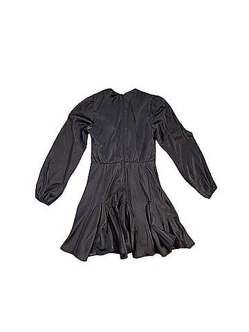 Abercrombie & Fitch Satin Plunge Mini Dress Cocktail Dress (view 2)