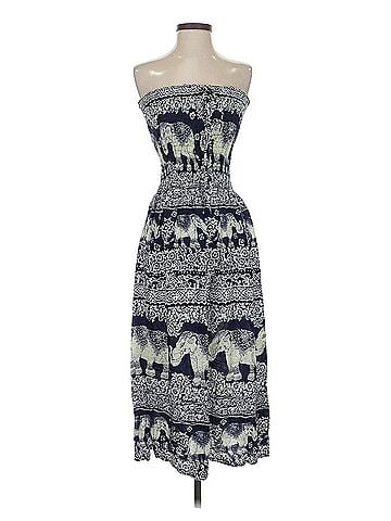 Fabindia Strapless Dress Casual Dress (view 1)