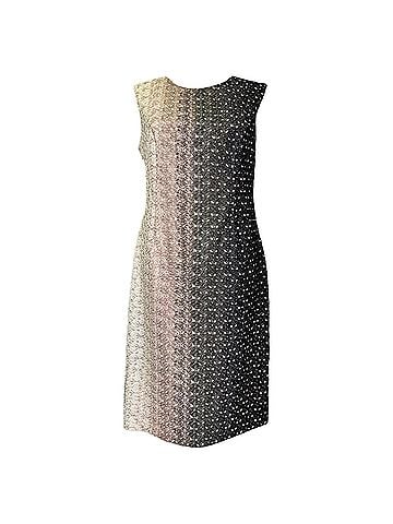 Missoni Missoni Gradient Patterned Sleeveless Midi Dress in Multicolor Rayon (view 1)