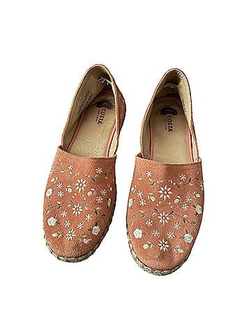 Costa embroidered suede floral Flats (view 1)