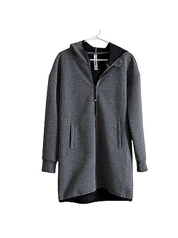 Lorna Jane Active open drape hooded sweater Jacket (view 1)