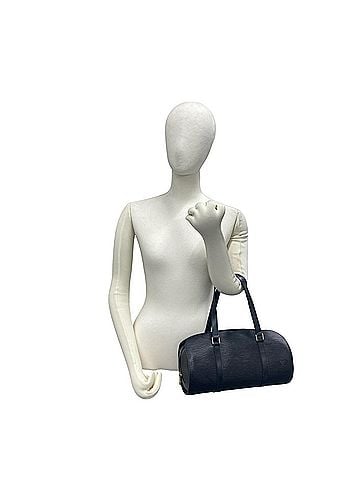 Louis Vuitton LOUIS VUITTON Louis Vuitton Soufflot Epi Leather Genuine Handbag Mini Boston Bag Drum Noir 31020 (view 2)