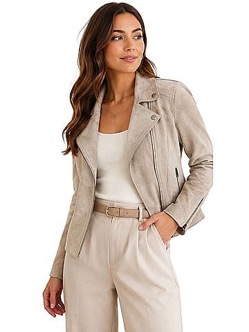 Evereve Evereve Faux Leather Jacket (view 1)