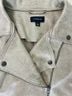 Evereve Tan Faux Leather Jacket Size L - photo 4
