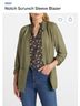 DKNY Notch Scrunch Sleeve Open-Front Blazer Blazer - photo 4