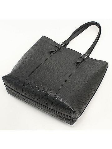 Céline CELINE Celine Tote Bag 113743FQU Cabas Triomphe Embossed Men's Black (view 2)