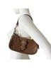 Coach 100% Leather Solid Brown Leather Shoulder Bag One size - photo 1