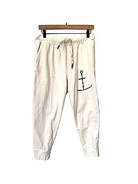 Free People Sandrine Rose X Free People Anchor Embroidered Distressed Joggers Track Pants (view 1)