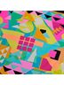 Freya Aztec Or Tribal Print Yellow Pink Teal Swimsuit Bottoms Size L - photo 4