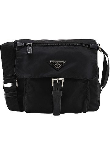 Prada Prada shoulder bag, nylon, black, unisex. (view 1)