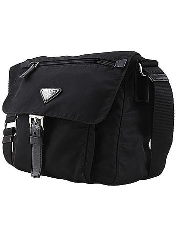 Prada Prada shoulder bag, nylon, black, unisex. (view 2)