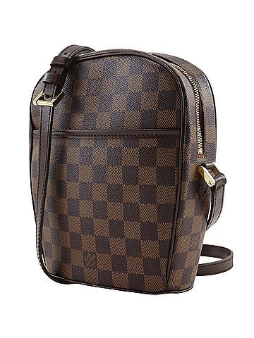 Louis Vuitton Louis Vuitton Ipanema PM Shoulder Bag N51294 Damier Canvas 2008 Brown VI0088 Double Women's (view 2)