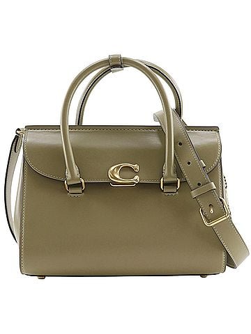 Coach Coach Bloom Carryall Handbag/Shoulder Bag CP119 Leather Green 2-way A5 Flap Women's (view 1)