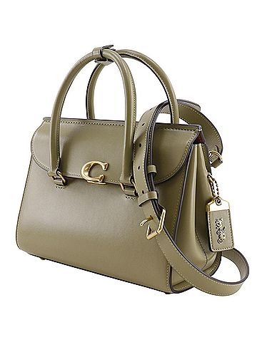 Coach Coach Bloom Carryall Handbag/Shoulder Bag CP119 Leather Green 2-way A5 Flap Women's (view 2)