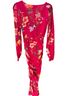 FUZZI Floral Pink Cocktail Dress Size XL - photo 2