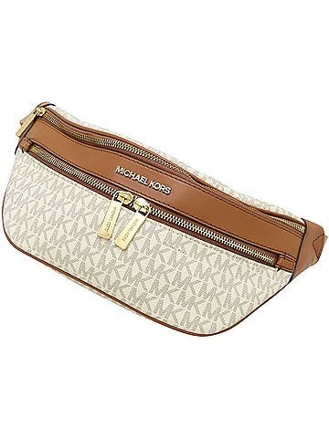 Michael Kors Michael Kors Kenley Medium Waist Pack Signature 35T9GY9N8B Body Bag PVC x Leather VANILLA Women's Men's 353455 (view 1)