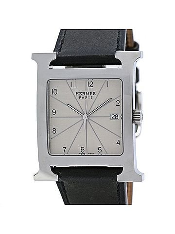 Hermès HERMES H-Watch HH1.810.260 VBN Men's Watch Stainless Steel x Cowhide Leather 40569 (view 2)