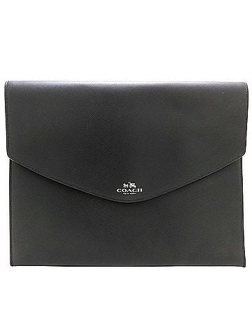 Coach COACH F62840 Second Bag Clutch Leather Black Women's 353467 (view 1)