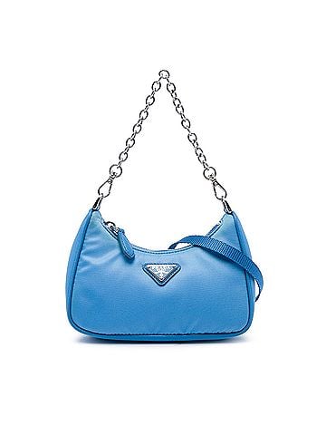 Prada Mini Saffiano Trimmed Tessuto Re Edition 2005 Satchel (view 1)