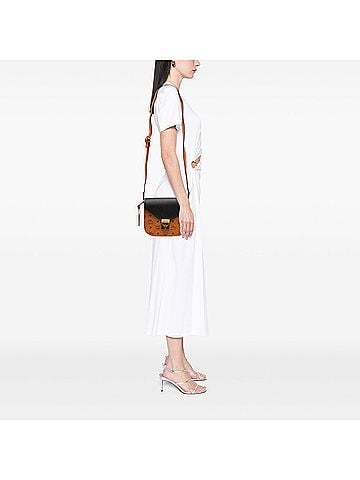 MCM Small Visetos Coated Canvas and Calfskin Patricia Crossbody (view 2)
