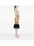 Prada 100% Leather Blue Bicolor Saffiano Vernice Pyramid Frame Handbag One size - photo 2