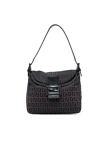 Fendi Zucchino Canvas Double Flap Mamma (view 1)