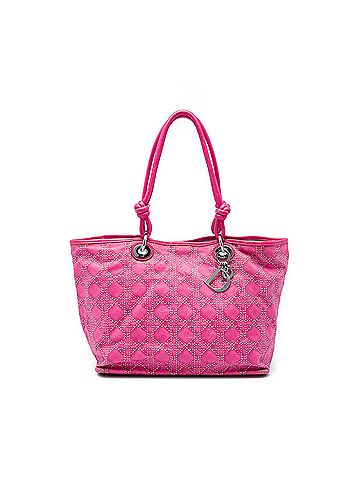 Dior Large Canvas Cannage Print Cherie Shopper Tote (view 1)