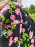 Cynthia Rowley 100% Silk 100% Polyester Floral Black Pink Green Blazer Size S - photo 8